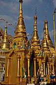 Yangon Myanmar. Shwedagon Pagoda (the Golden Stupa).  